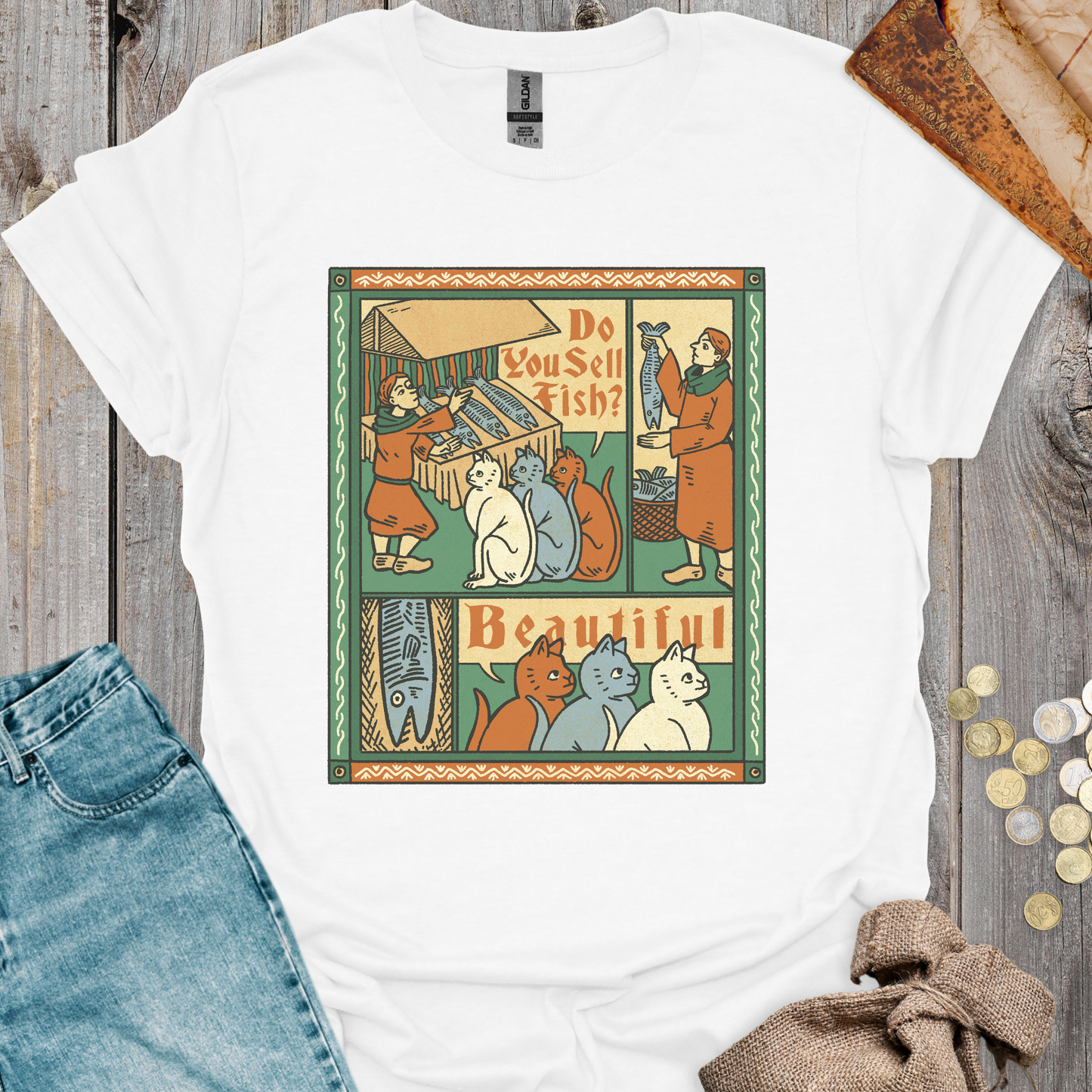 Medieval Cats Ask for Fish
