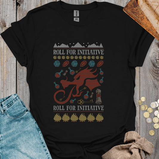 Roll for Initiative Ugly Sweater