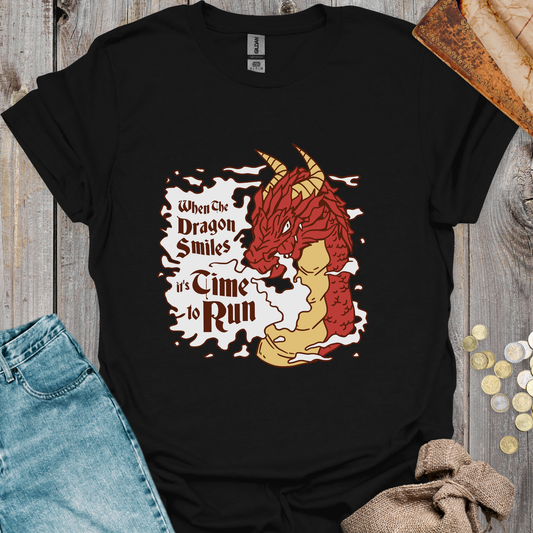 When the Dragon Smiles It's Time to Run