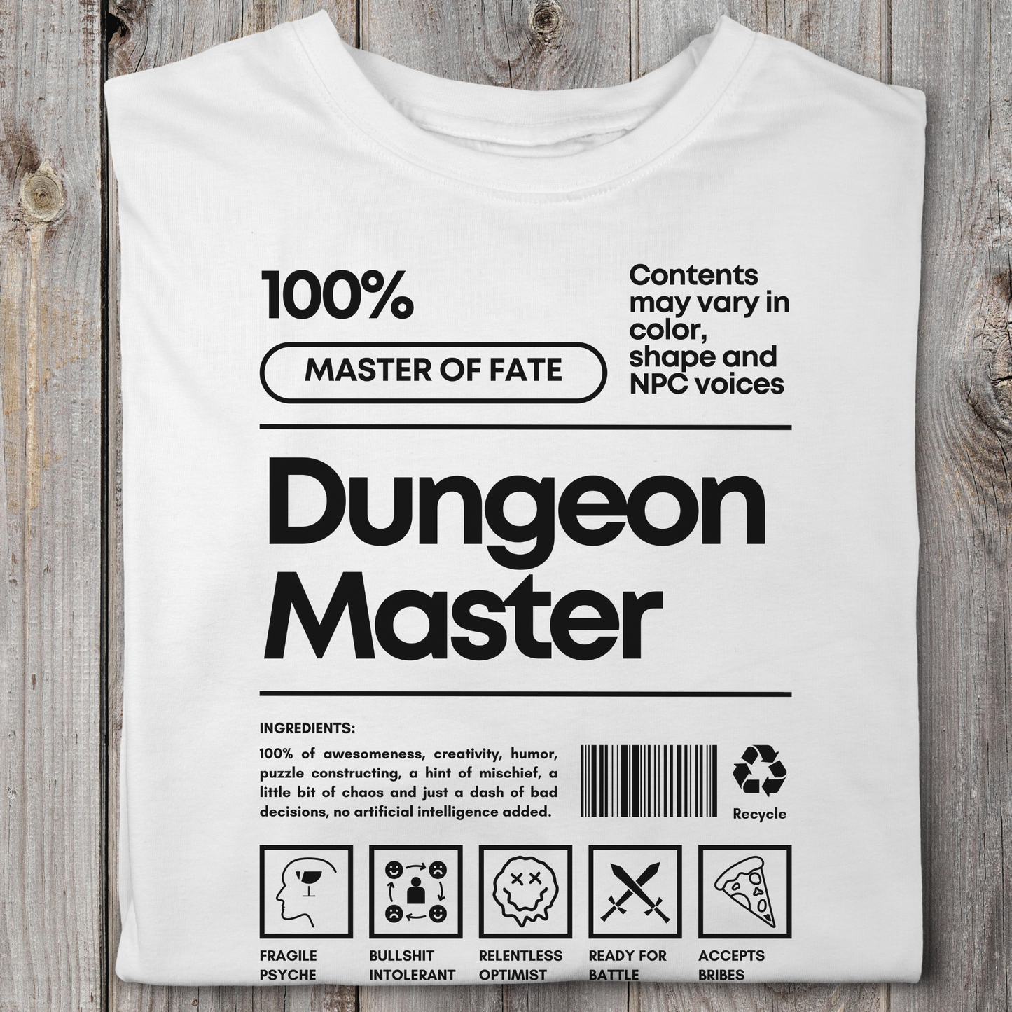 Dungeon Master Ingredients