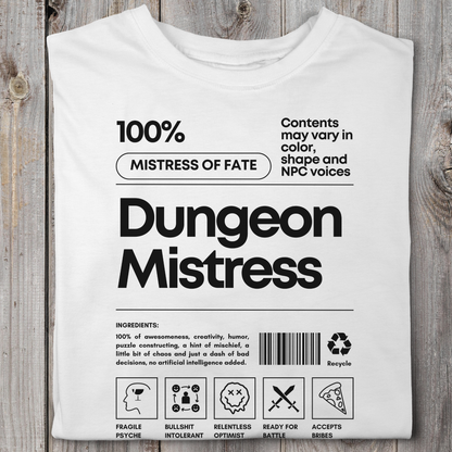 Dungeon Mistress Ingredients