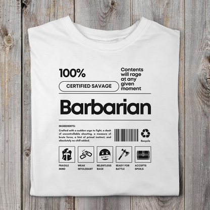 Barbarian Ingredients