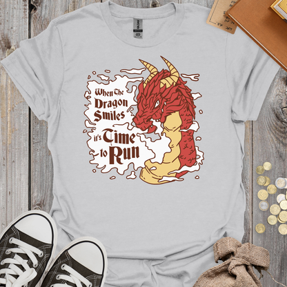 When the Dragon Smiles It's Time to Run