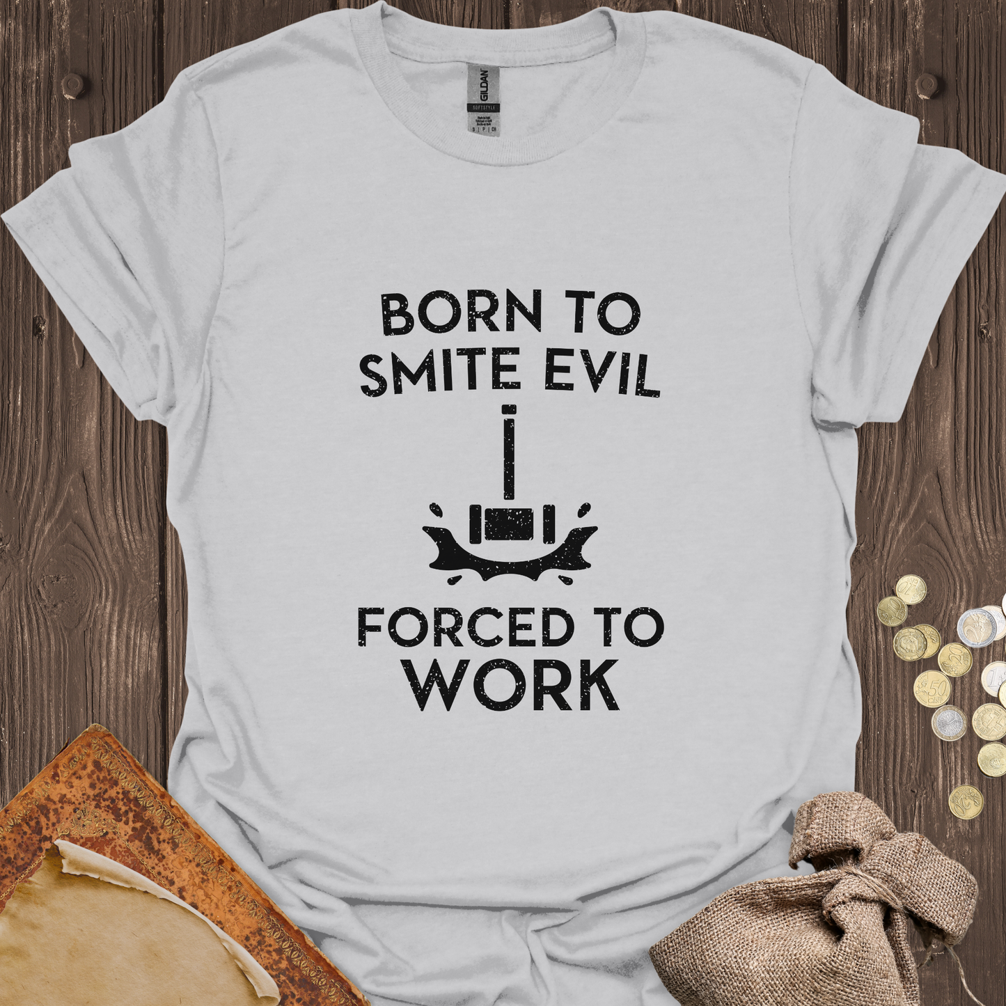 Born to Smite Evil Forced to Work