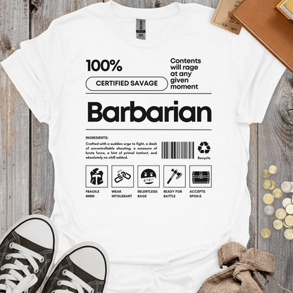 Barbarian Ingredients