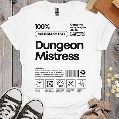 Dungeon Mistress Ingredients