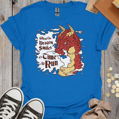 When the Dragon Smiles It's Time to Run