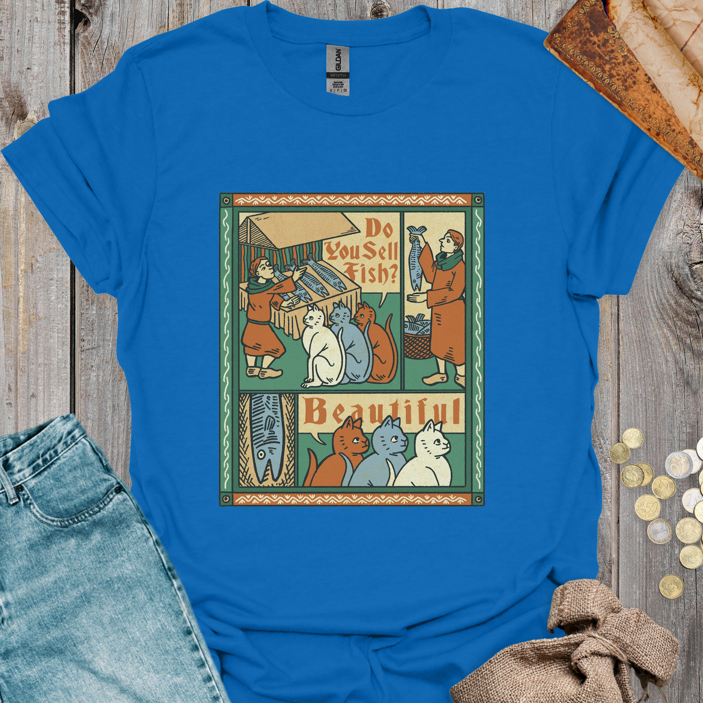 Medieval Cats Ask for Fish