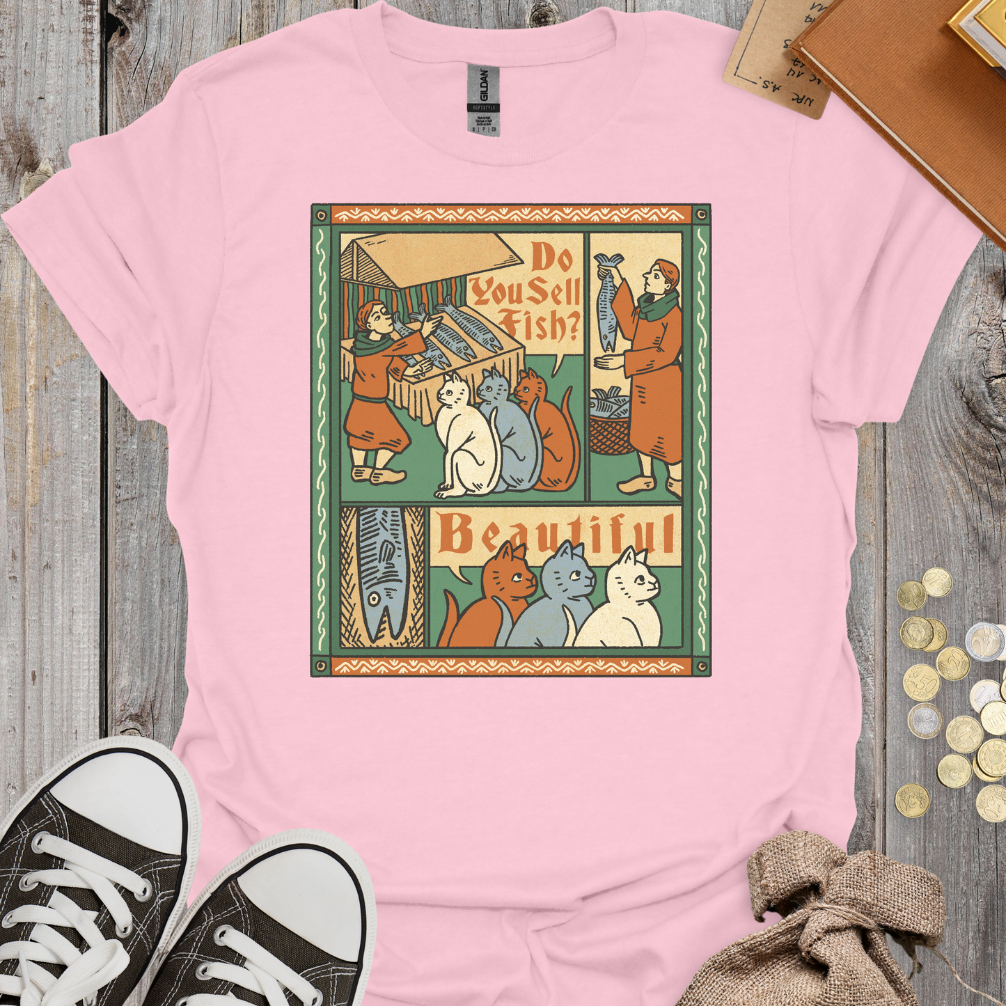 Medieval Cats Ask for Fish