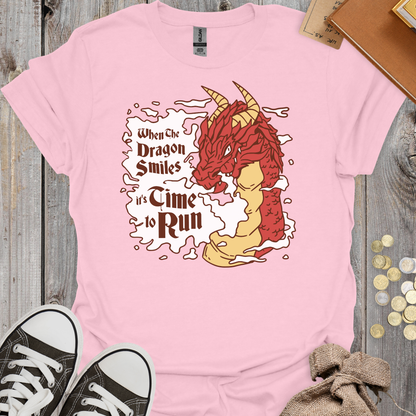 When the Dragon Smiles It's Time to Run