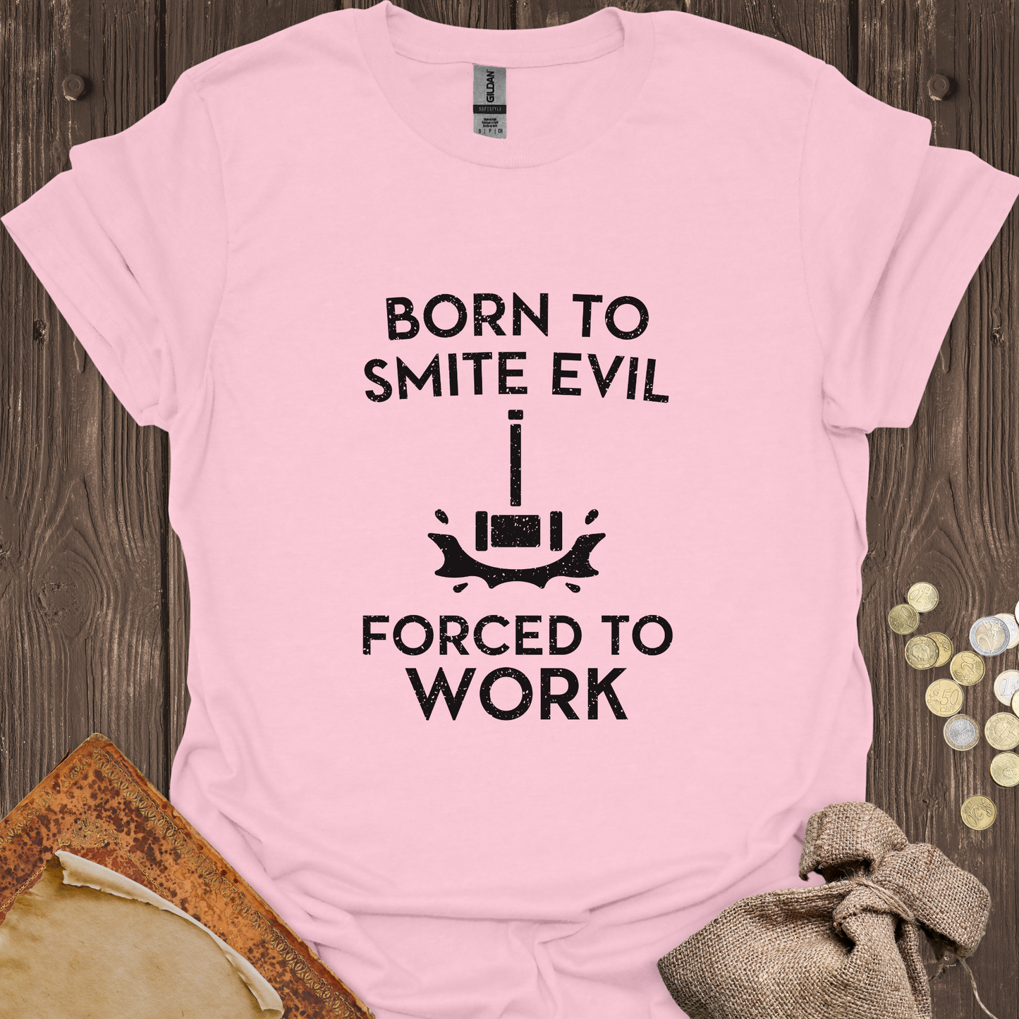 Born to Smite Evil Forced to Work