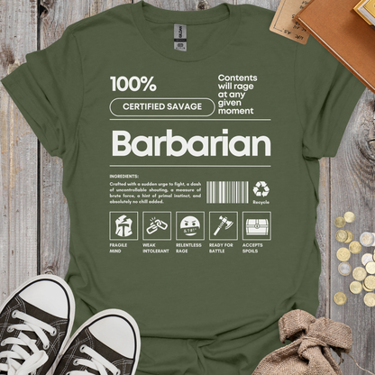 Barbarian Ingredients