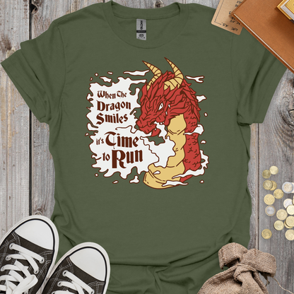 When the Dragon Smiles It's Time to Run