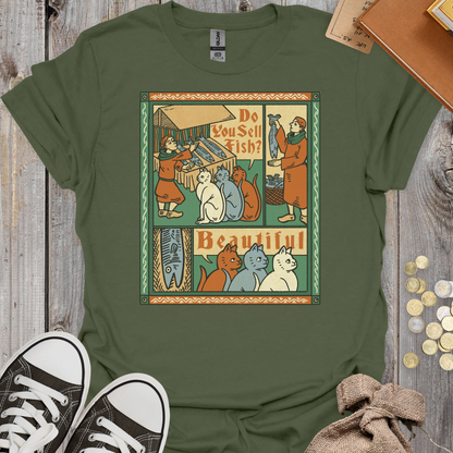 Medieval Cats Ask for Fish