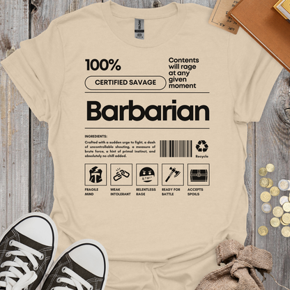 Barbarian Ingredients