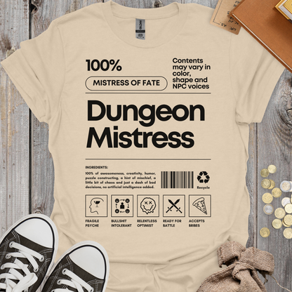 Dungeon Mistress Ingredients